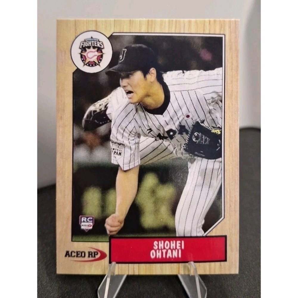 Shohei Ohtani Japan RC Aceo RP Nippon Ham Fighters Team Rare Rookie
